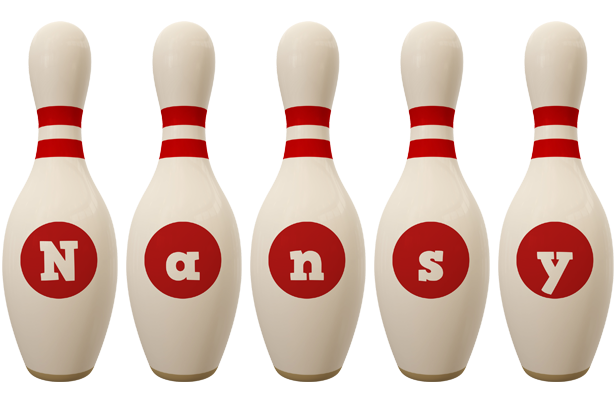 Nansy bowling-pin logo