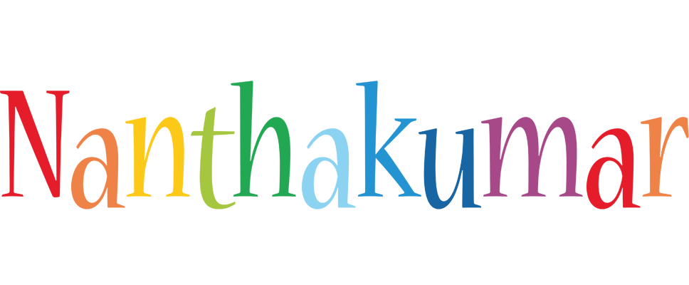 Nanthakumar birthday logo