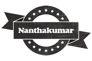 Nanthakumar grunge logo