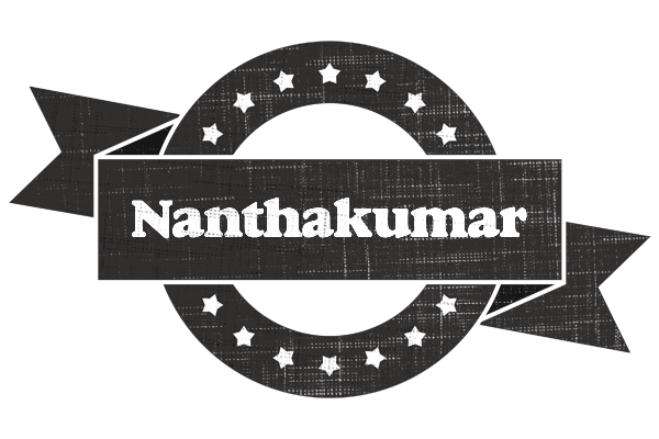 Nanthakumar grunge logo