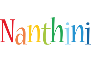 Nanthini birthday logo