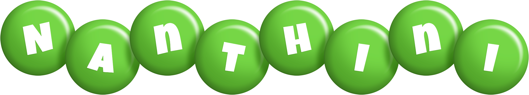 Nanthini candy-green logo