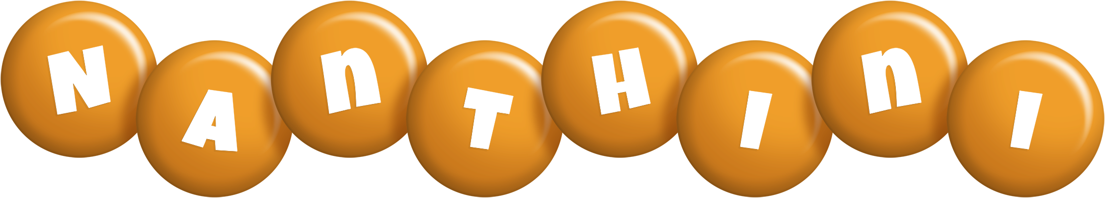 Nanthini candy-orange logo
