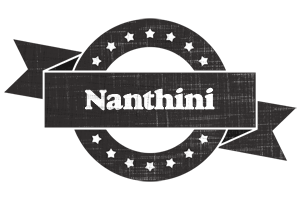 Nanthini grunge logo