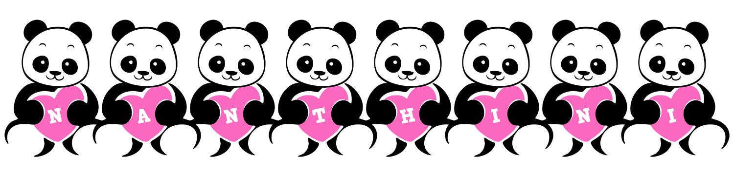 Nanthini love-panda logo