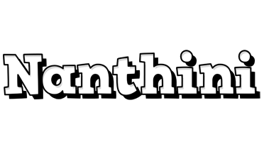 Nanthini snowing logo