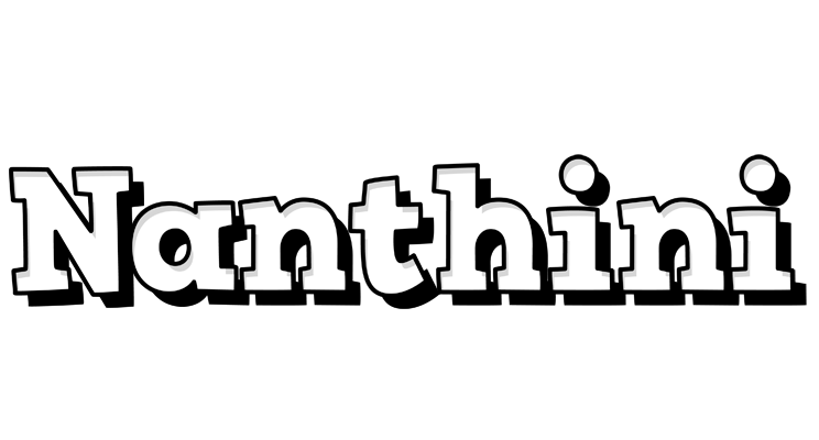 Nanthini snowing logo