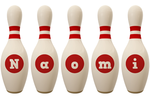 Naomi bowling-pin logo