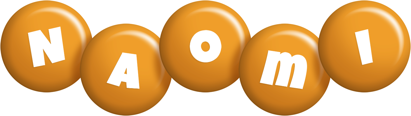 Naomi candy-orange logo