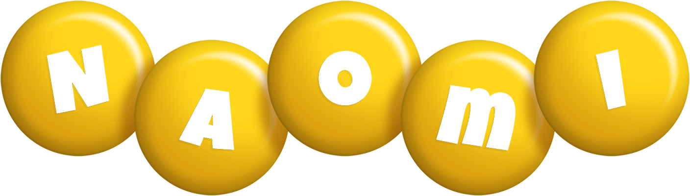 Naomi candy-yellow logo