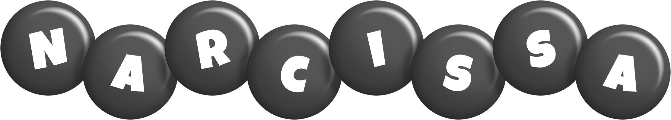 Narcissa candy-black logo