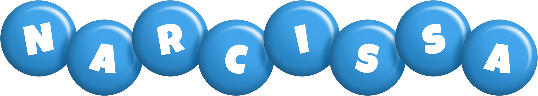 Narcissa candy-blue logo