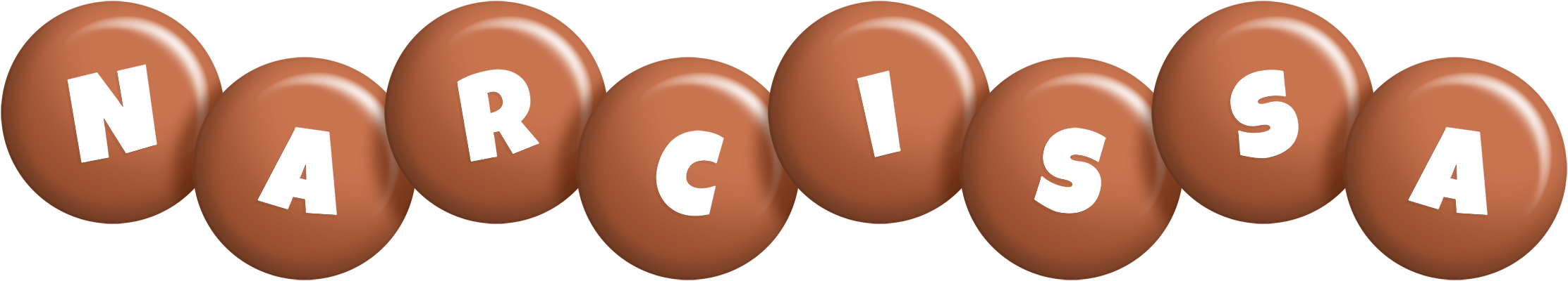 Narcissa candy-brown logo