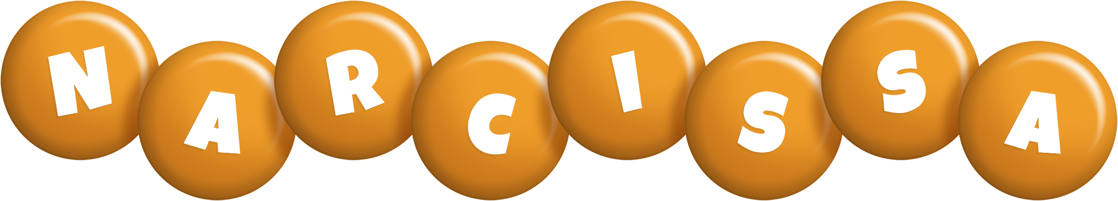 Narcissa candy-orange logo