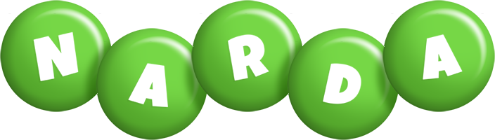 Narda candy-green logo