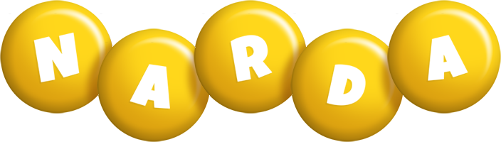 Narda candy-yellow logo