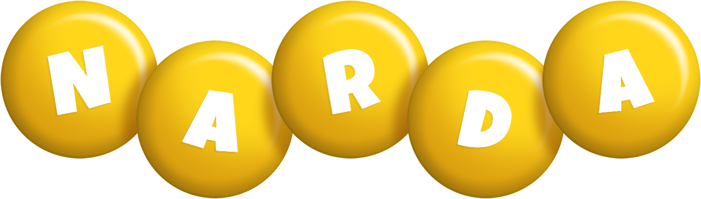 Narda candy-yellow logo
