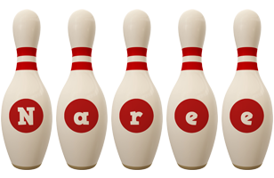 Naree bowling-pin logo