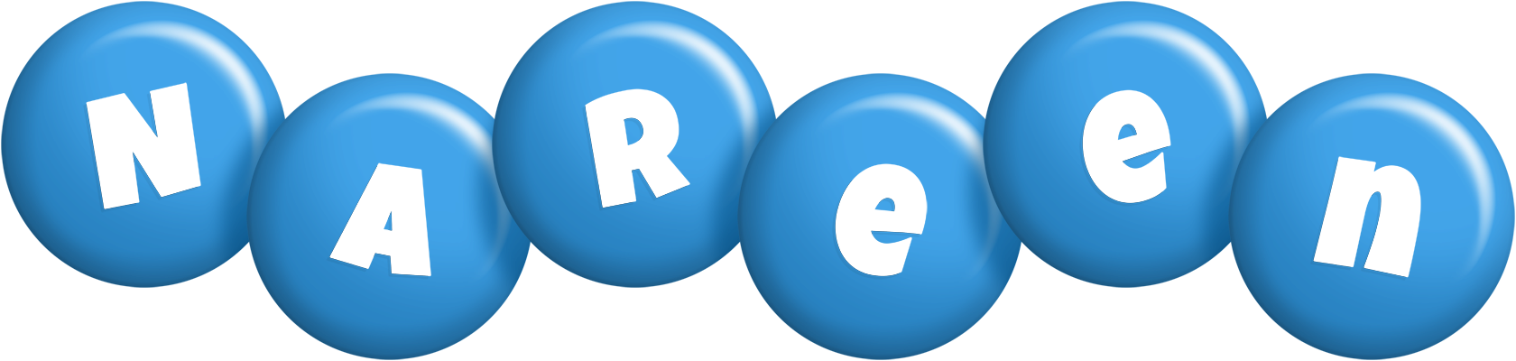 Nareen candy-blue logo