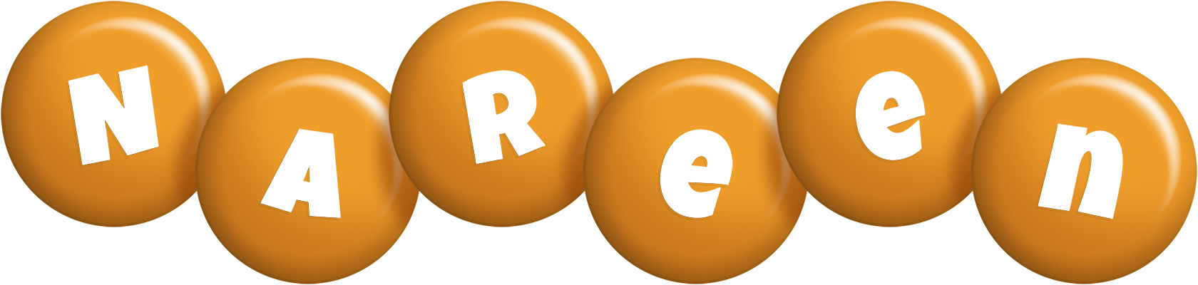 Nareen candy-orange logo