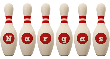 Nargas bowling-pin logo