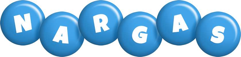 Nargas candy-blue logo