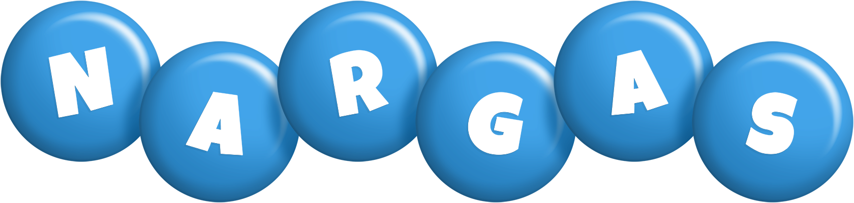 Nargas candy-blue logo