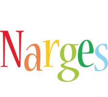 Narges birthday logo