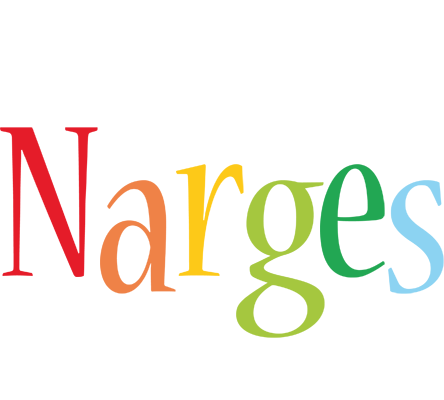 Narges birthday logo