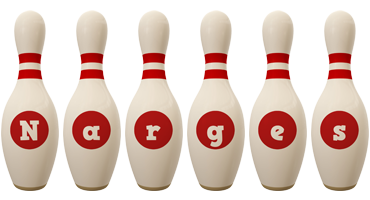 Narges bowling-pin logo