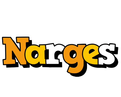 Narges cartoon logo
