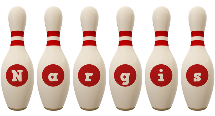 Nargis bowling-pin logo