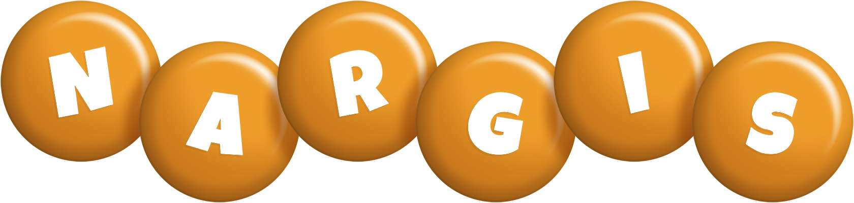 Nargis candy-orange logo