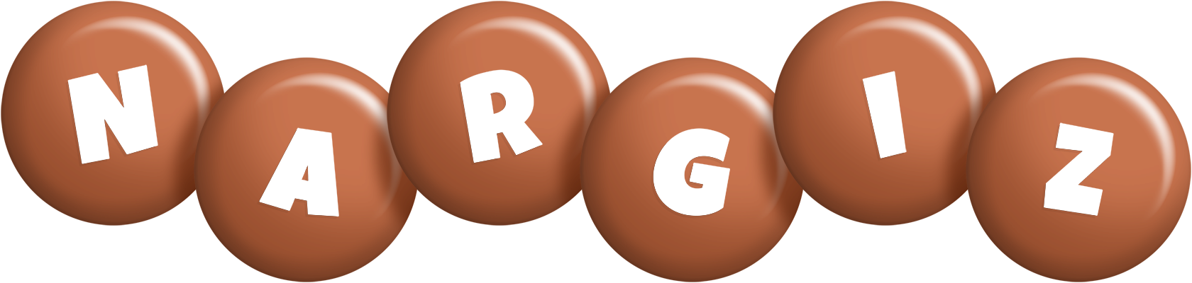 Nargiz candy-brown logo