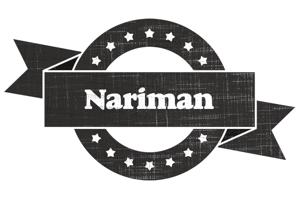 Nariman grunge logo