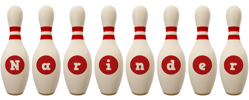 Narinder bowling-pin logo