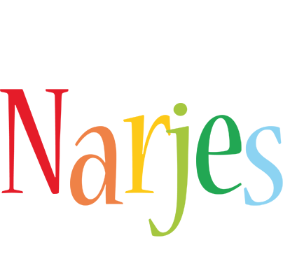 Narjes birthday logo