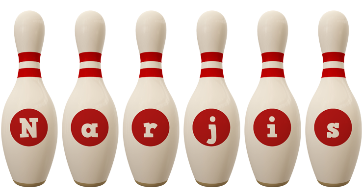 Narjis bowling-pin logo