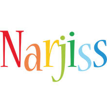 Narjiss birthday logo