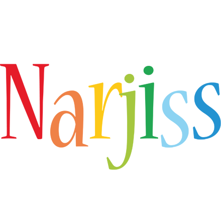 Narjiss birthday logo