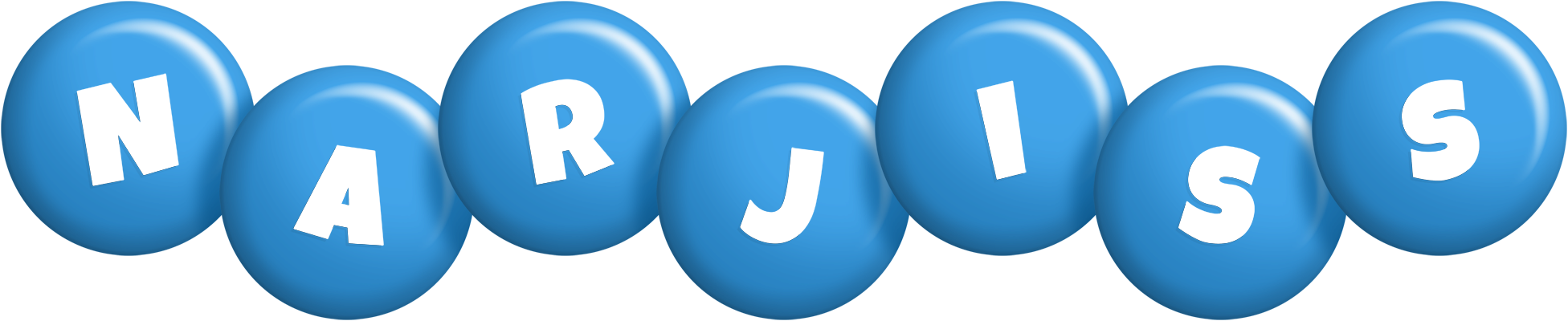 Narjiss candy-blue logo