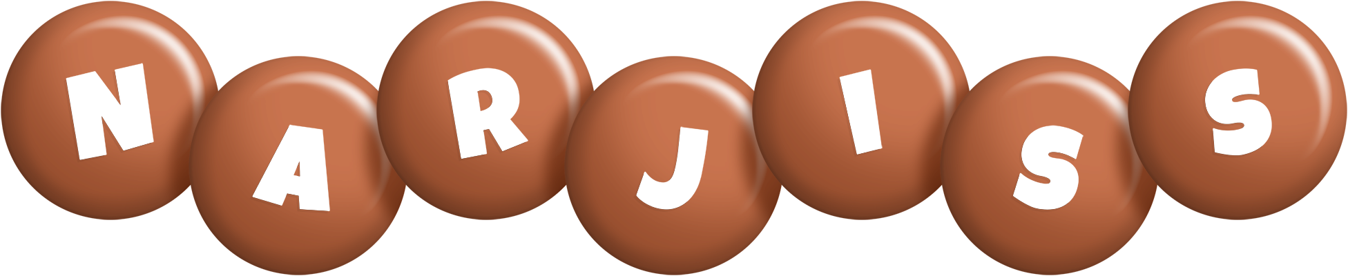 Narjiss candy-brown logo