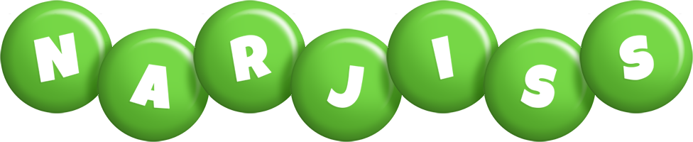 Narjiss candy-green logo