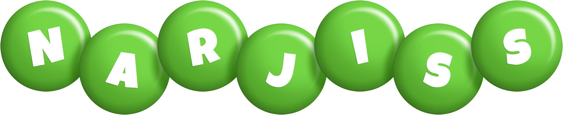 Narjiss candy-green logo
