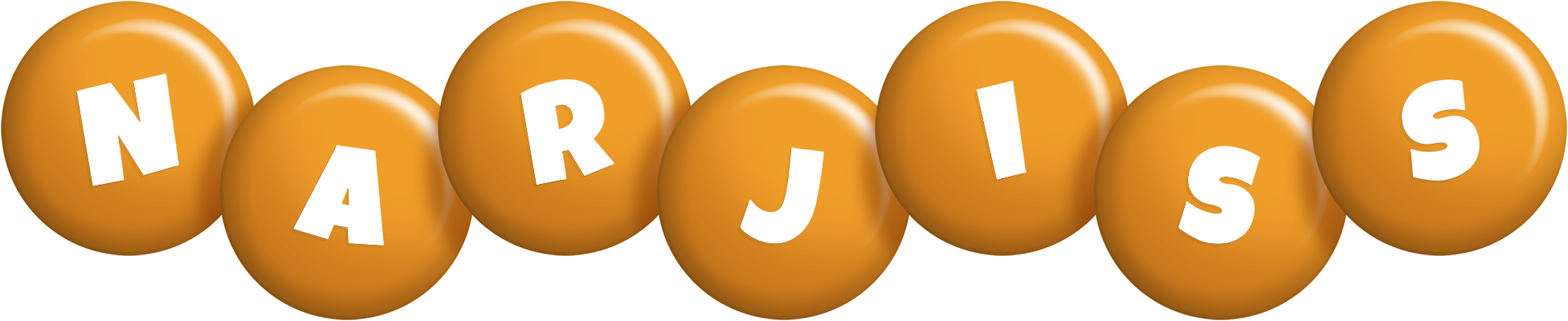 Narjiss candy-orange logo