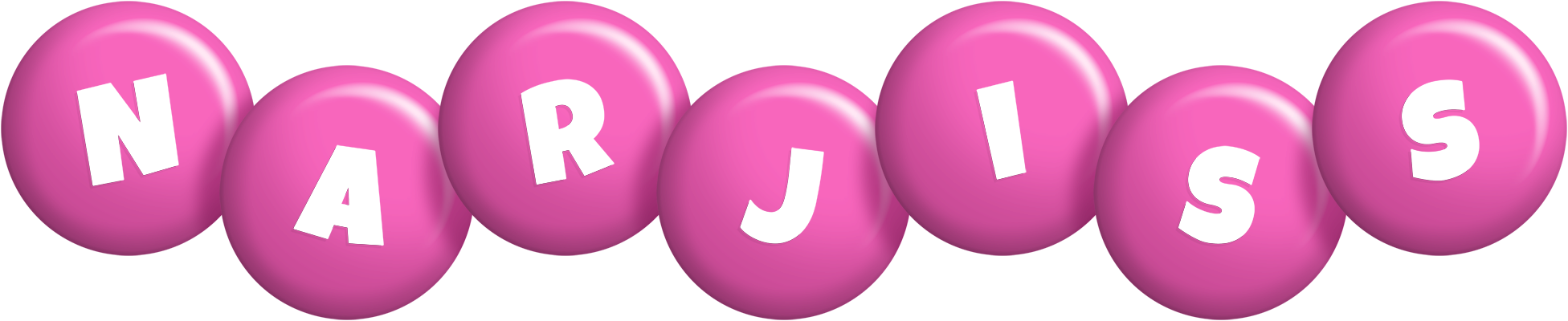 Narjiss candy-pink logo