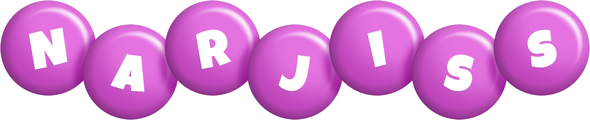 Narjiss candy-purple logo