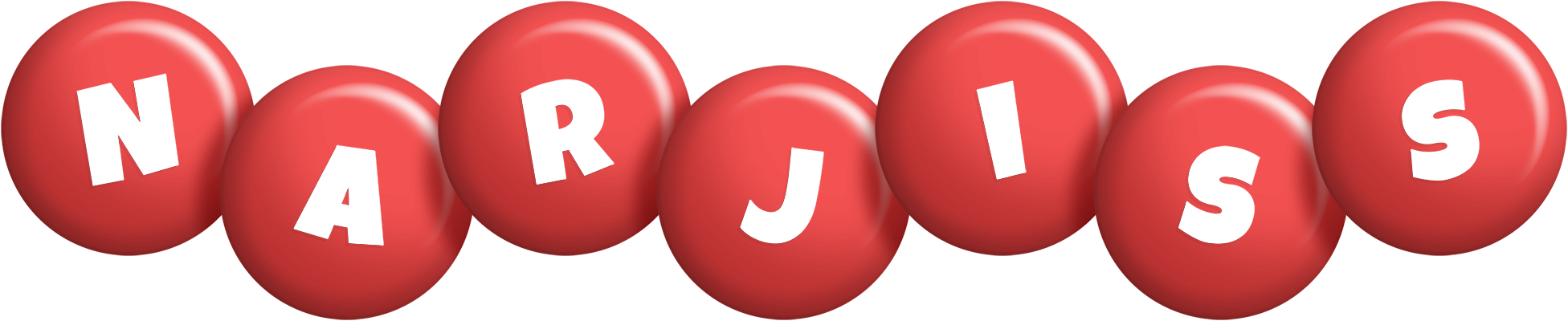 Narjiss candy-red logo