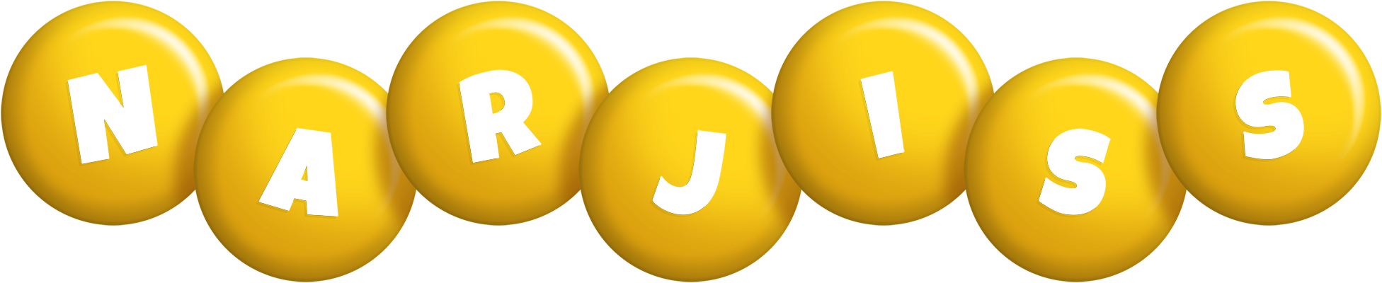 Narjiss candy-yellow logo