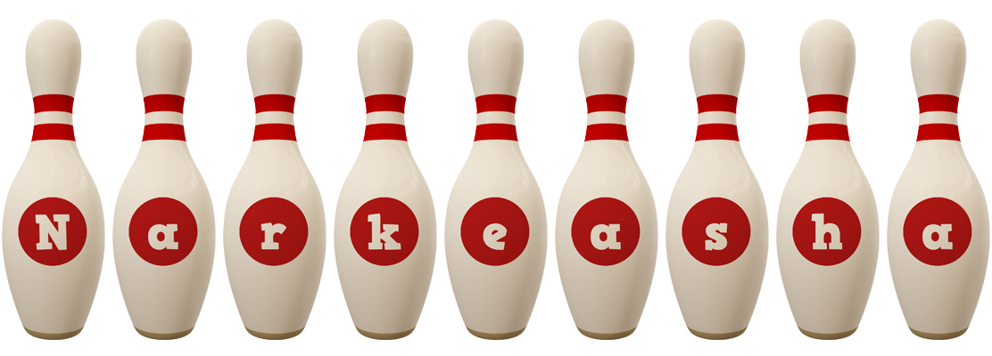 Narkeasha bowling-pin logo